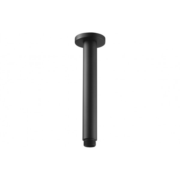 Aurora 180mm Round Ceiling Arm - Matt Black