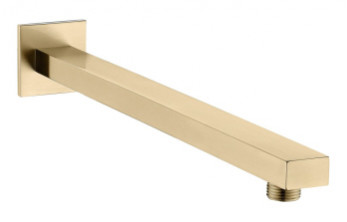 Cosmic 350mm Square Shower Arm - Brushed Brass
