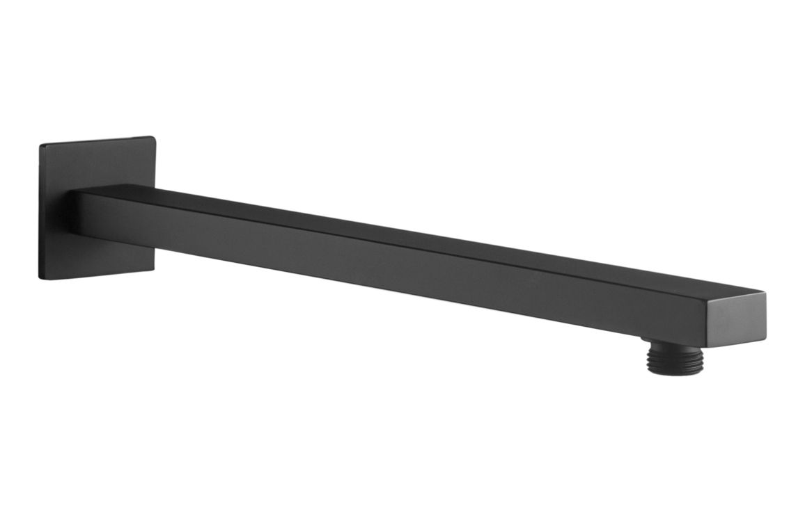 Cosmic 350mm Square Shower Arm - Matt Black