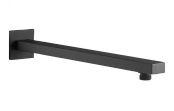 Cosmic 350mm Square Shower Arm - Matt Black