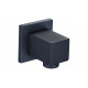 Square Wall Outlet Elbow - Matt Black Square Wall Outlet Elbow - Matt Black