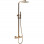 Cosmic Square Thermostatic Bar Mixer w/Riser Kit - Brushed Bronze