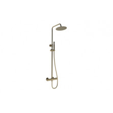 Aurora Round Thermostatic Bar Mixer w/Riser Kit - Brushed Bronze