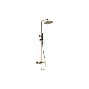Aurora Round Thermostatic Bar Mixer w/Riser Kit - Brushed Bronze Aurora Round Thermostatic Bar Mixer w/Riser Kit - Brushed Bronze