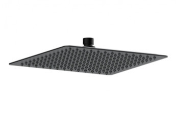 Cosmic 250mm Square Ultraslim Showerhead - Matt Black