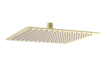 Cosmic 250mm Square Ultraslim Showerhead - Brushed Brass