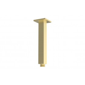 Cosmic 180mm Square Ceiling Arm - Brushed Brass