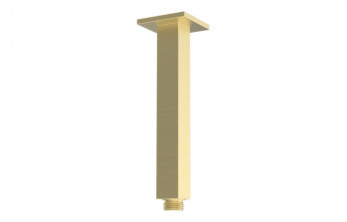 Cosmic 180mm Square Ceiling Arm - Brushed Brass