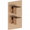 Cosmic Thermostatic Single Outlet Twin Shower Valve - Brushed Bronze