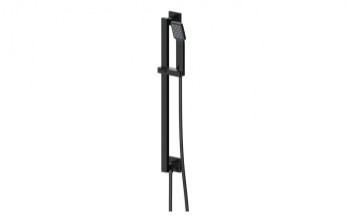 Cosmic Square Riser Rail Kit w/Elbow & Handset - Matt Black