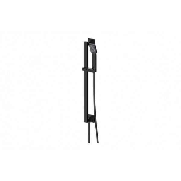 Cosmic Square Riser Rail Kit w/Elbow & Handset - Matt Black