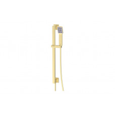 Cosmic Square Riser Rail Kit w/Elbow & Handset - Brushed Brass