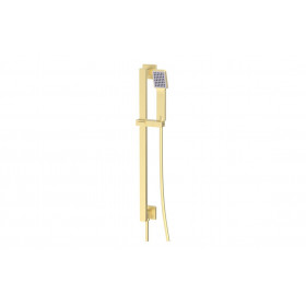 Cosmic Square Riser Rail Kit w/Elbow & Handset - Brushed Brass Cosmic Square Riser Rail Kit w/Elbow & Handset - Brushed Brass