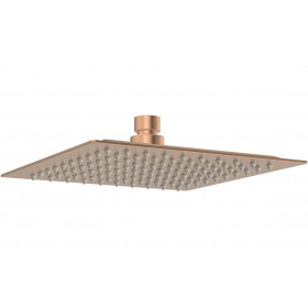 Cosmic 200mm Square Ultraslim Showerhead - Brushed Bronze