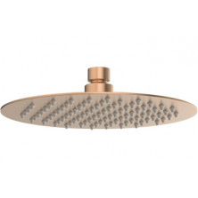 Aurora 200mm Round Ultraslim Showerhead - Brushed Bronze
