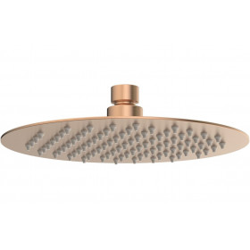 Aurora 200mm Round Ultraslim Showerhead - Brushed Bronze