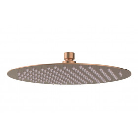 Aurora 250mm Round Ultraslim Showerhead - Brushed Bronze