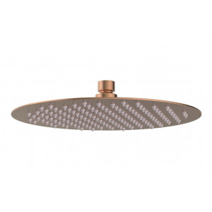 Aurora 250mm Round Ultraslim Showerhead - Brushed Bronze
