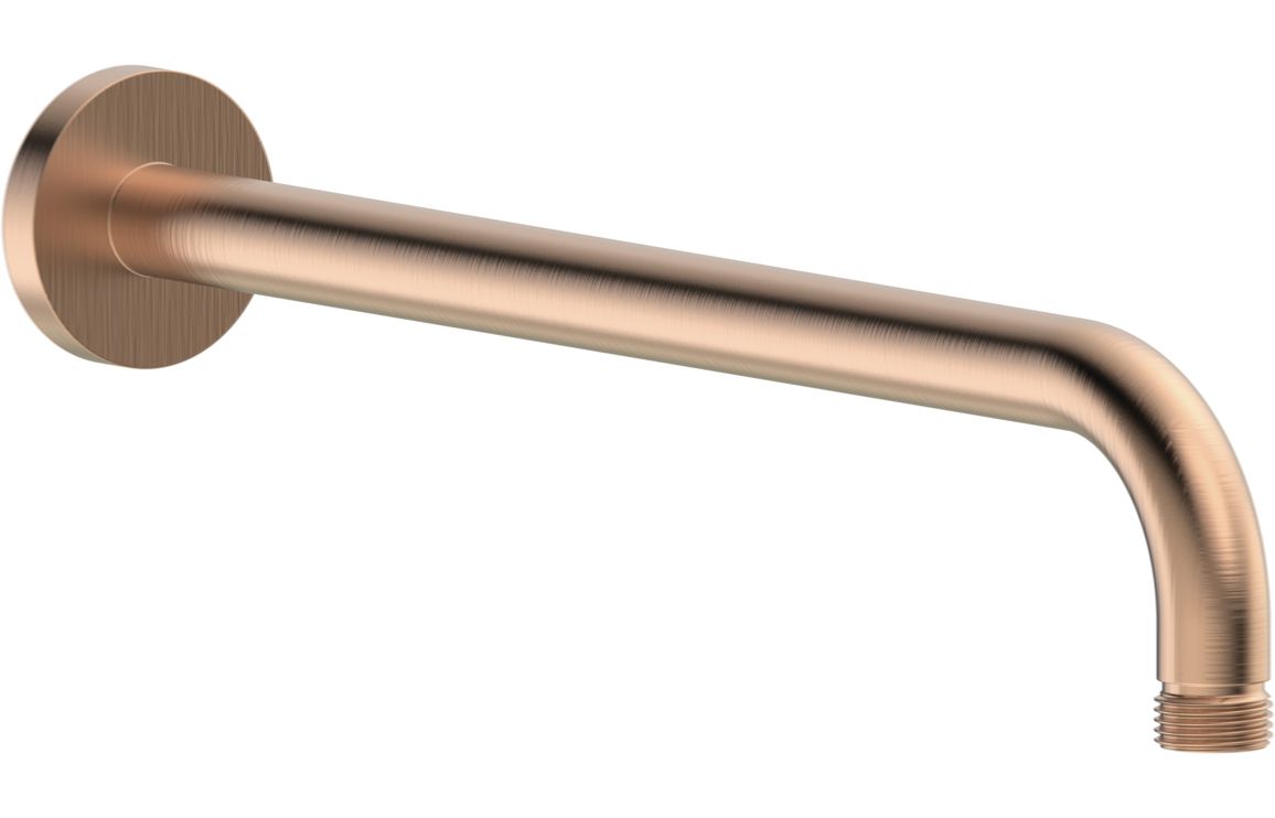 Aurora 320mm Round Shower Arm - Brushed Bronze