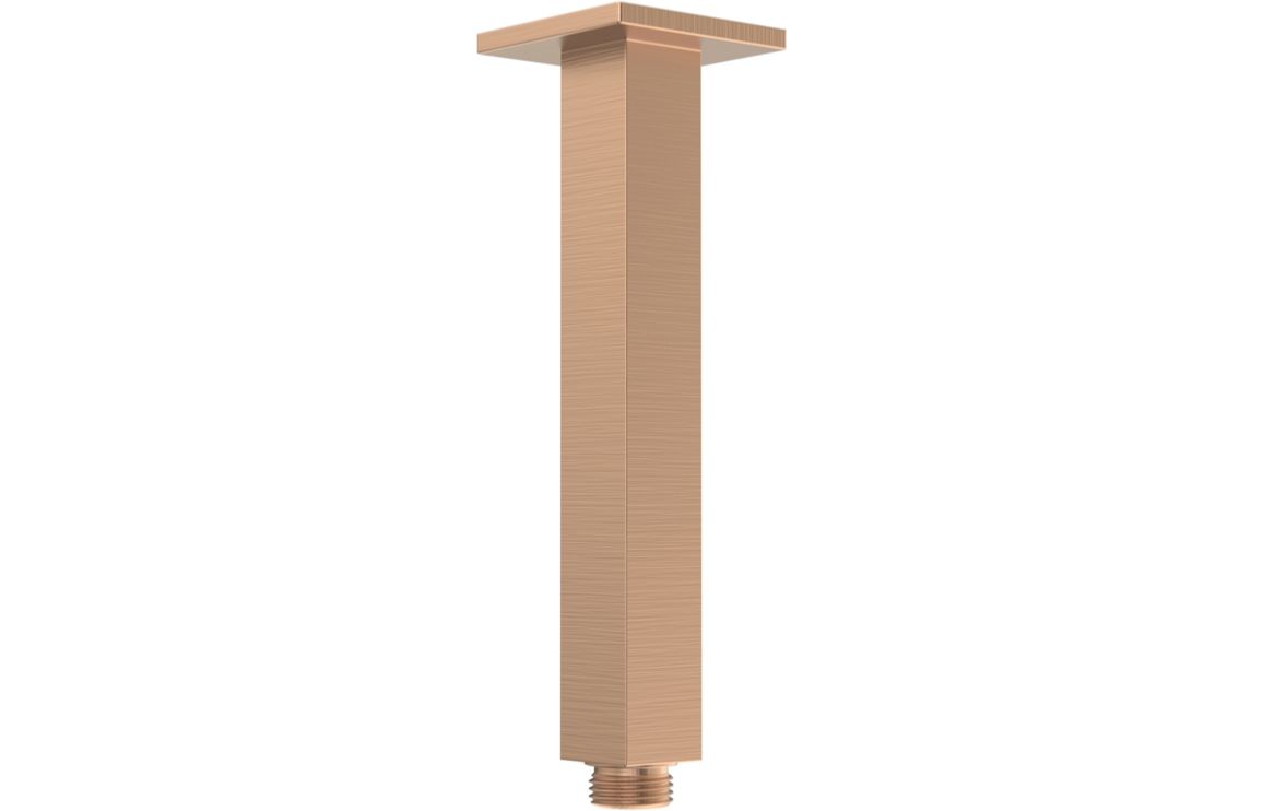 Cosmic 180mm Square Ceiling Arm - Brushed Bronze
