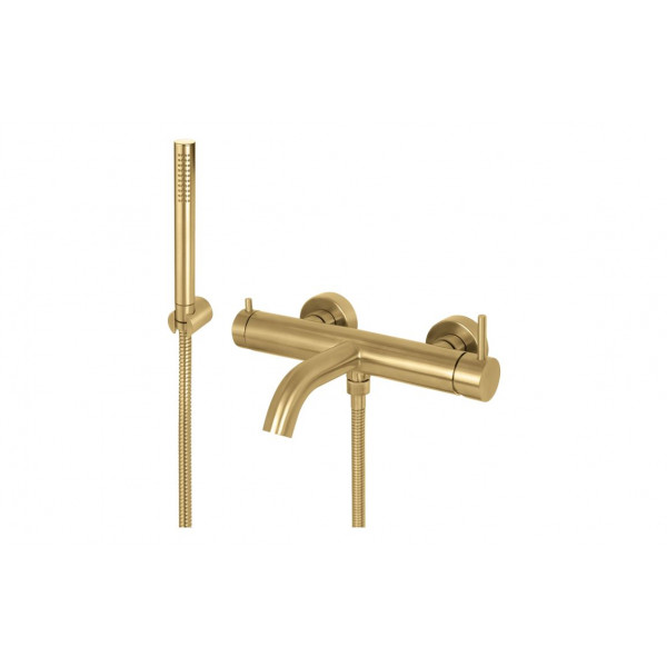Vema Tiber Wall Mounted Bath/Shower Mixer - Brushed Brass Vema Tiber Wall Mounted Bath/Shower Mixer - Brushed Brass