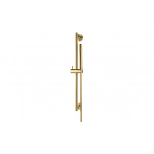 Vema Tiber Riser  Handset & Hose Set - Brushed Brass