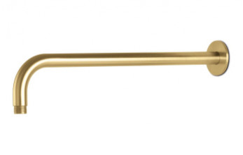 Vema Tiber 400mm Shower Arm - Brushed Brass