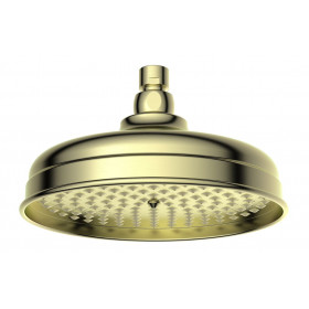 Berwick 200mm Round Traditional Showerhead - Brushed Brass