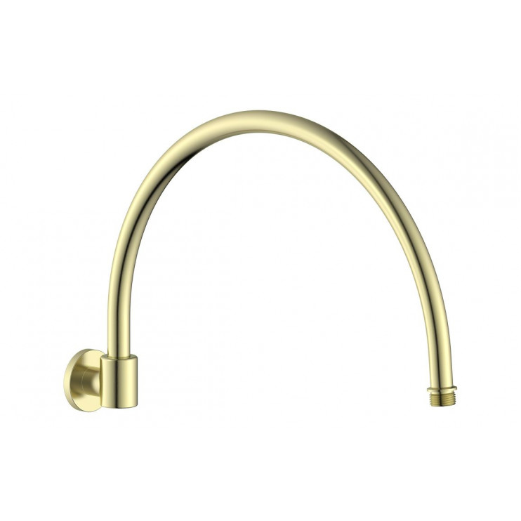 Berwick 365mm Traditional Round Shower Arm - Brushed Brass