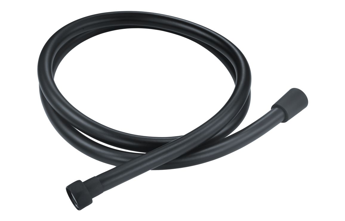 1.5m Easy Clean PVC Shower Hose - Black