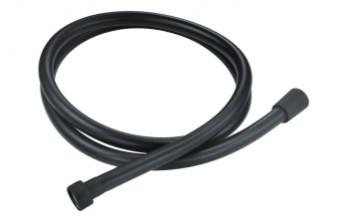 1.5m Easy Clean PVC Shower Hose - Black