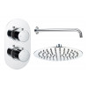 Aurora Round Shower Valve & Kit Pack 1 - Chrome