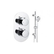 Aurora Round Shower Valve & Kit Pack 2 - Chrome Aurora Round Shower Valve & Kit Pack 2 - Chrome