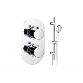 Aurora Round Shower Valve & Kit Pack 2 - Chrome