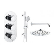 Aurora Round Shower Valve & Kit Pack 3 - Chrome Aurora Round Shower Valve & Kit Pack 3 - Chrome