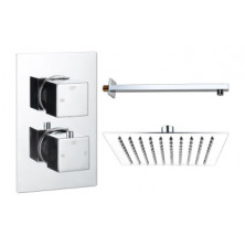Cosmic Square Shower Valve & Kit Pack 1 - Chrome Cosmic Square Shower Valve & Kit Pack 1 - Chrome