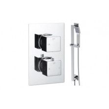 Cosmic Square Shower Valve & Kit Pack 2 - Chrome Cosmic Square Shower Valve & Kit Pack 2 - Chrome