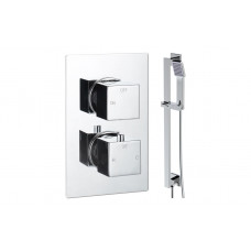 Cosmic Square Shower Valve & Kit Pack 2 - Chrome