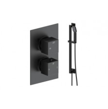 Cosmic Square Shower Valve & Kit Pack 2 - Matt Black Cosmic Square Shower Valve & Kit Pack 2 - Matt Black