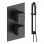 Cosmic Square Shower Valve & Kit Pack 2 - Matt Black