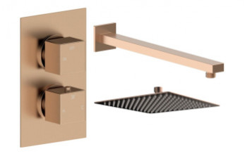 Cosmic Square Shower Valve & Kit Pack 1 - Brushed Bronze Cosmic Square Shower Valve & Kit Pack 1 - Brushed Bronze