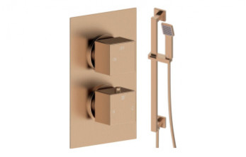 Cosmic Square Shower Valve & Kit Pack 2 - Brushed Bronze Cosmic Square Shower Valve & Kit Pack 2 - Brushed Bronze