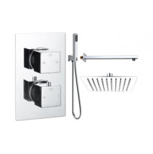 Cosmic Square Shower Valve & Kit Pack 4 - Chrome Cosmic Square Shower Valve & Kit Pack 4 - Chrome