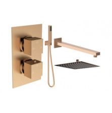 Cosmic Square Shower Valve & Kit Pack 4 - Brushed Bronze Cosmic Square Shower Valve & Kit Pack 4 - Brushed Bronze