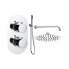 Aurora Round Shower Valve & Kit Pack 4 - Chrome