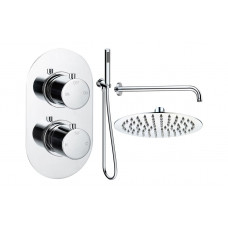 Aurora Round Shower Valve & Kit Pack 4 - Chrome
