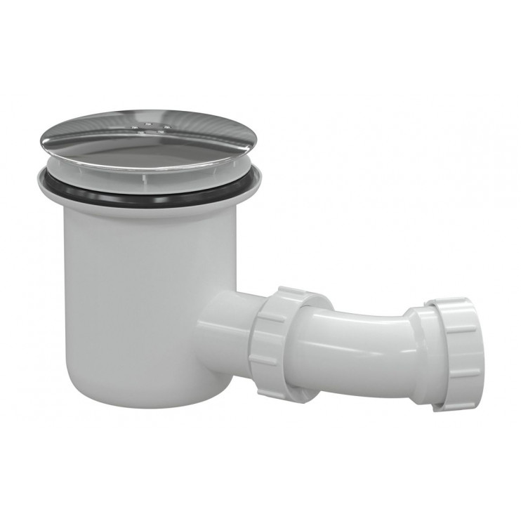Wastes & Covers DIEA0046 Low Profile Tray Waste & Cover - Chrome