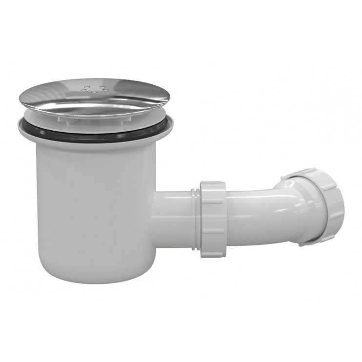 Wastes & Covers DIEA0046 Low Profile Tray Waste & Cover - Chrome