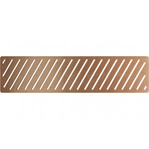 Linear Tray Waste Cover - Brushed Bronze