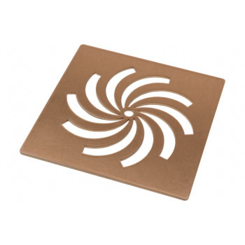 Ultra-Slim Tray Waste Cover - Brushed Bronze